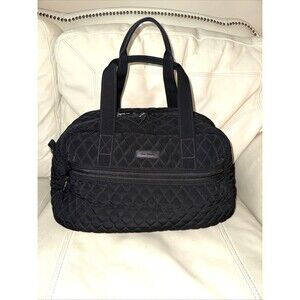 Vera Bradley Weekender Travel Bag Quilted Tote Black